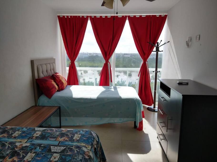 Hermoso Condo De 2 Habitaciones Frente Al Caribe 칸쿤 외부 사진